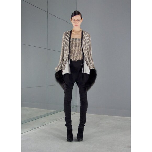 BALENCIAGA RUNWAY TOP BLOUSE SWEATER CARDIGAN sz IT 42 US 6 - Picture 1 of 10